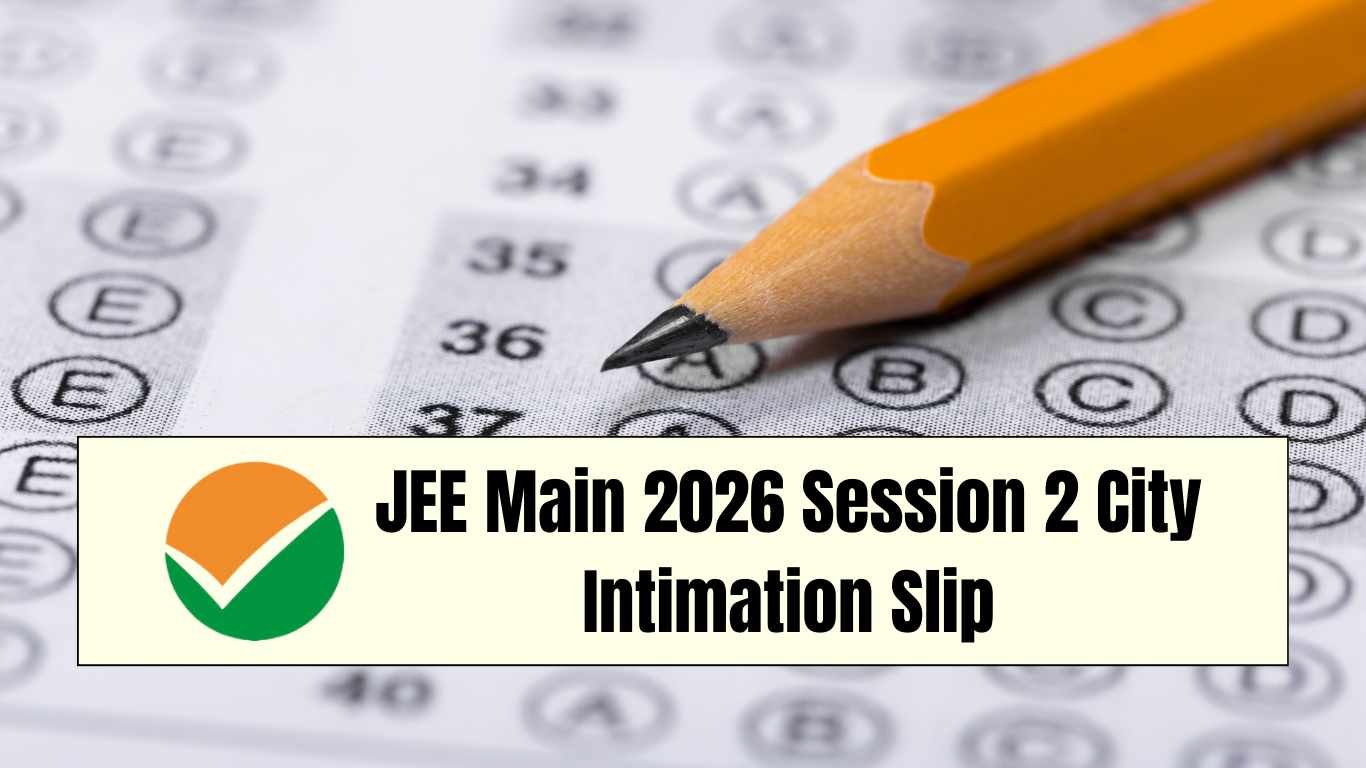 JEE Main 2026 City Slip