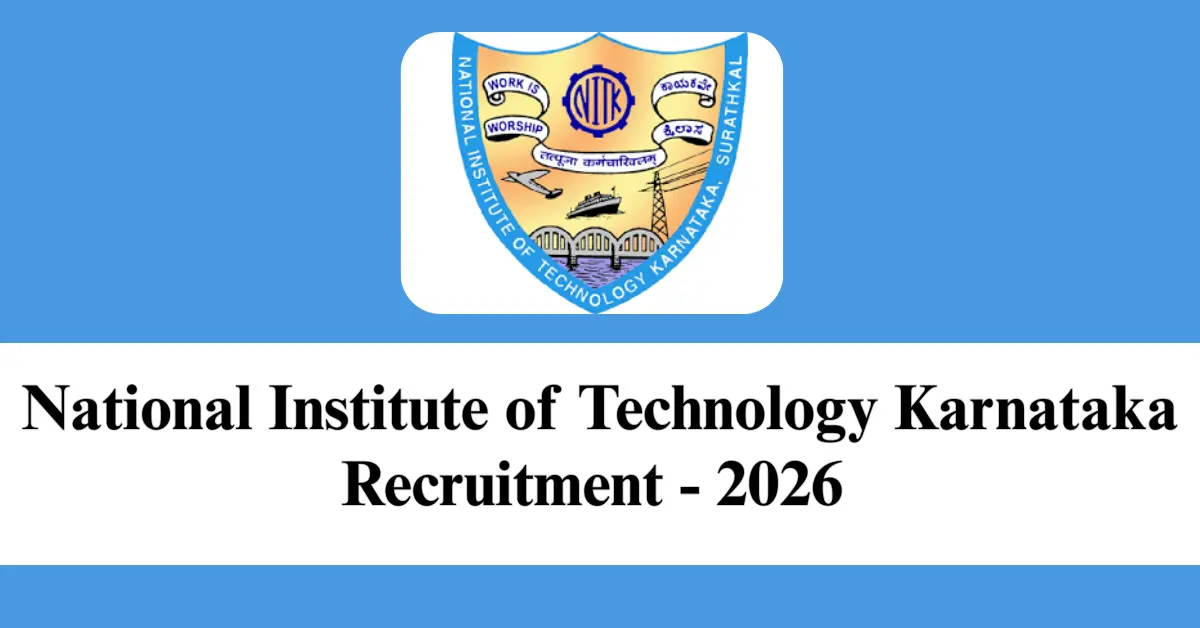 NIT Karnataka Recruitment 2026