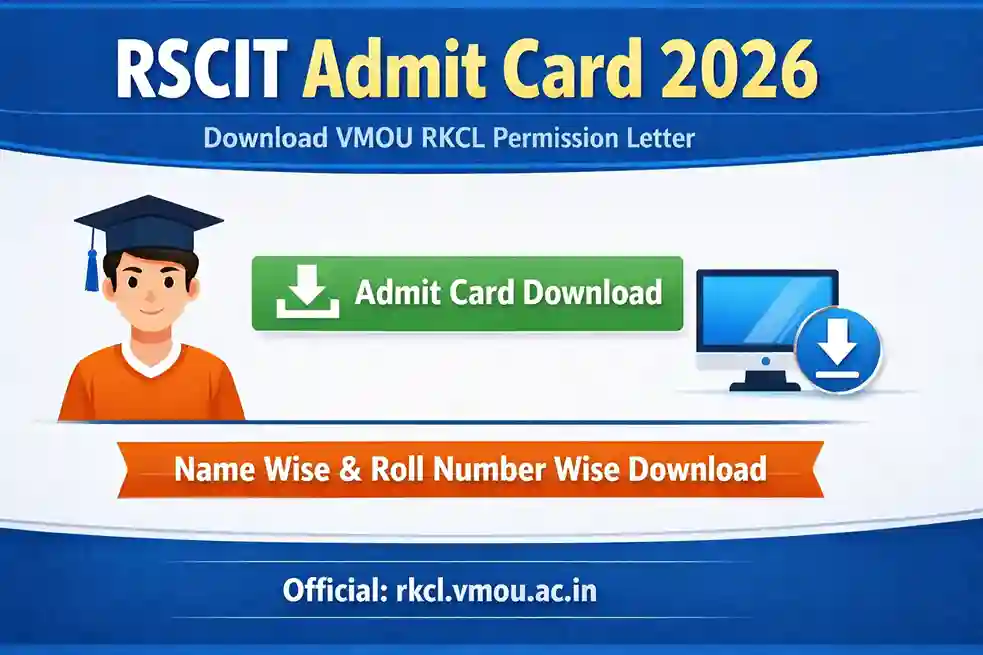VMOU RSCIT Admit Card 2026