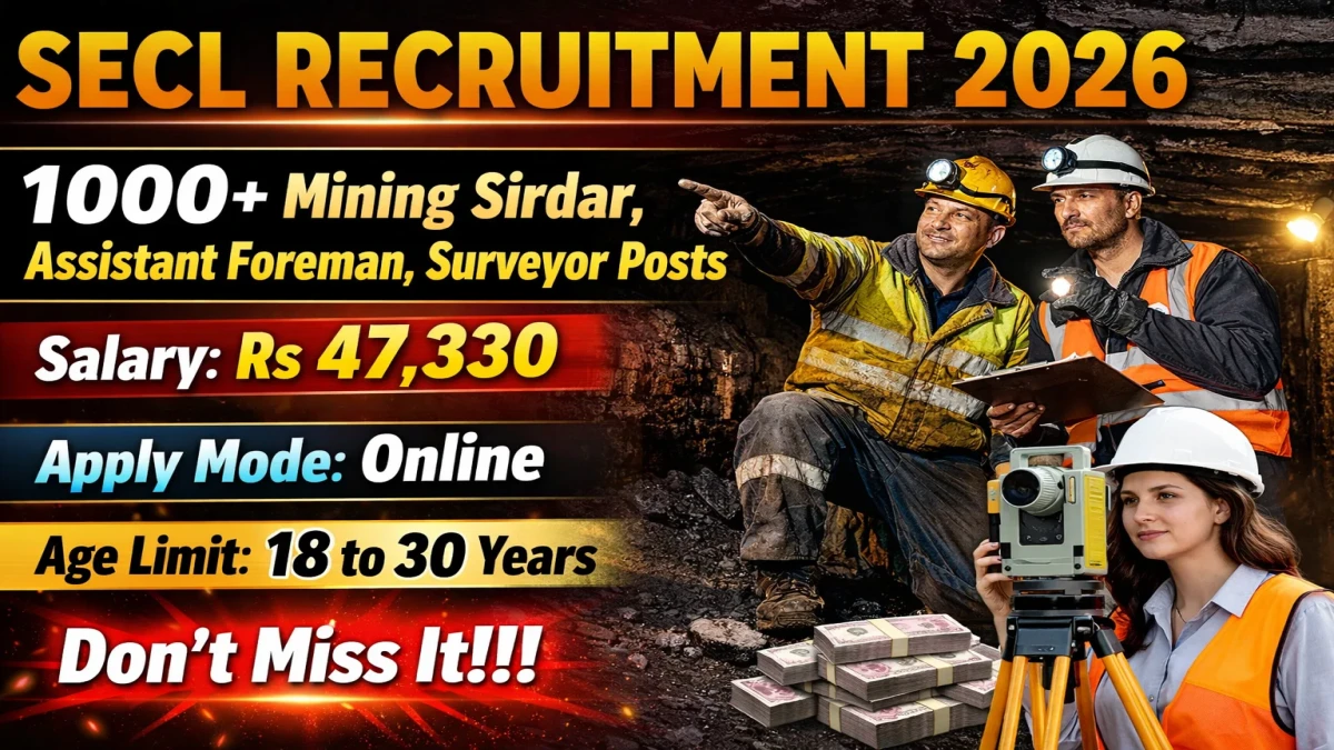 SECL Recruitment 2026