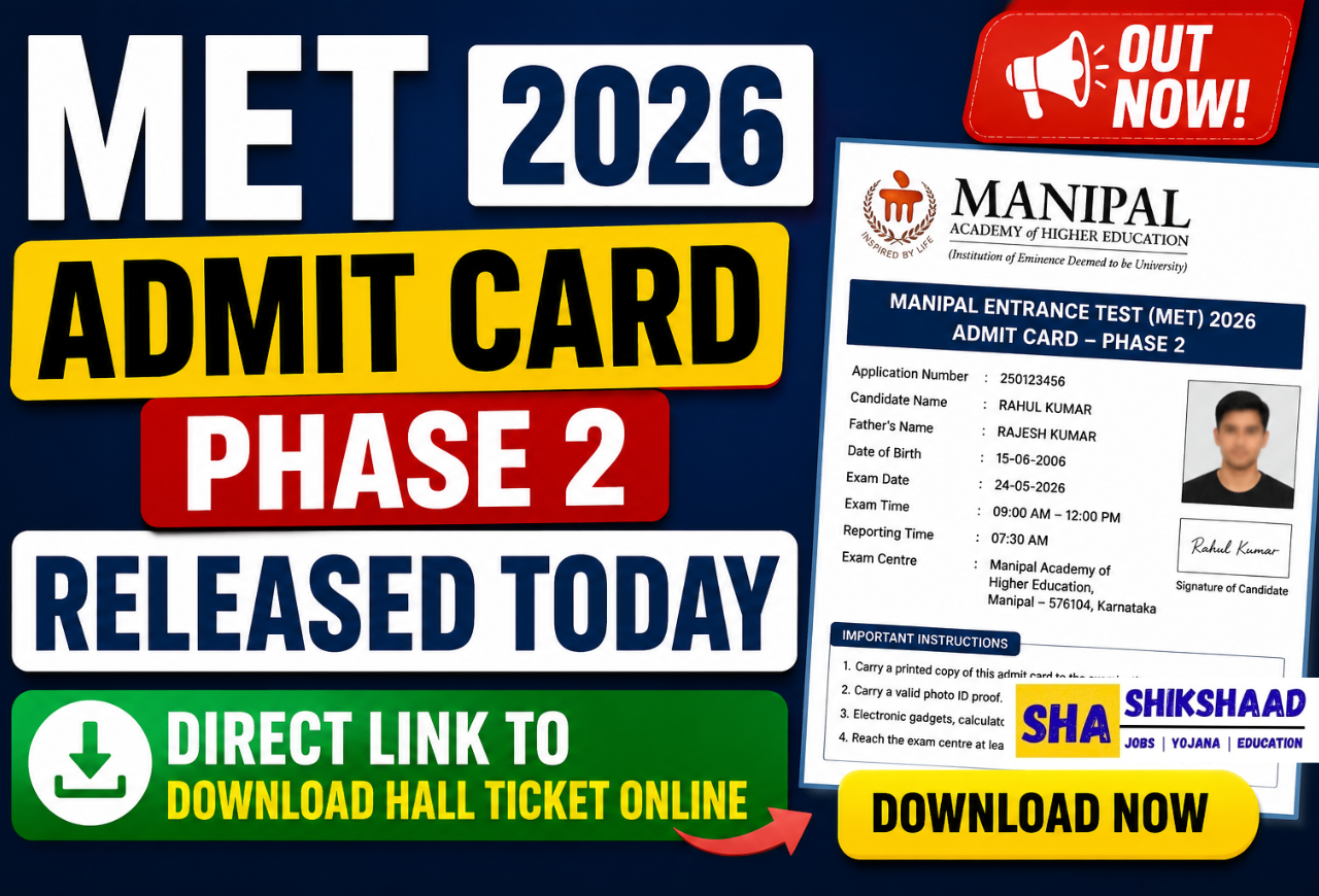 MET Admit Card 2026