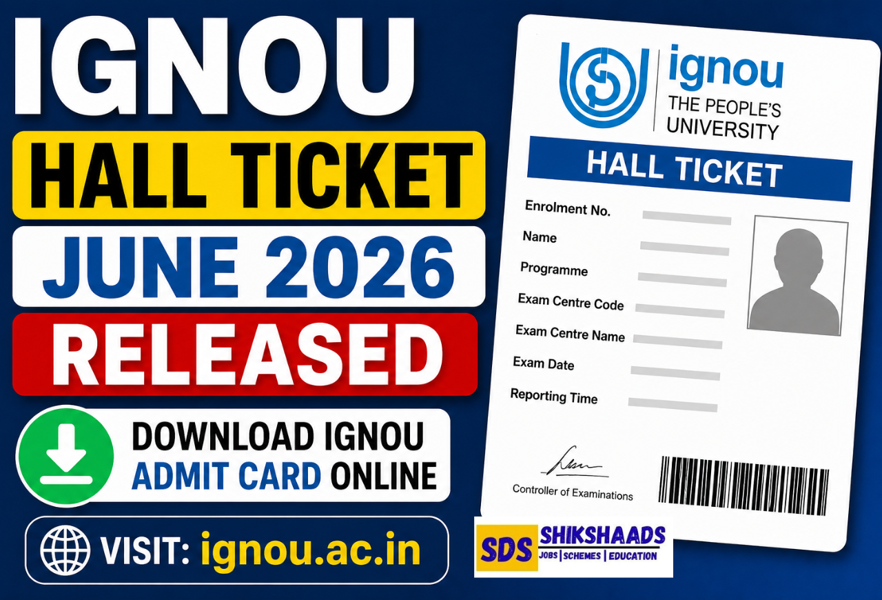IGNOU Hall Ticket June 2026