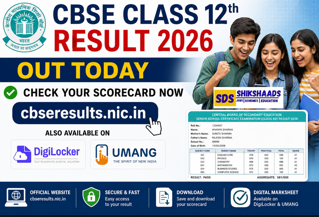 CBSE Class 12th Result 2026